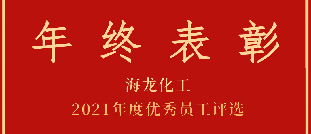 <strong>表彰！海龍化工2021年度優(yōu)秀員工優(yōu)秀部門評選</strong>